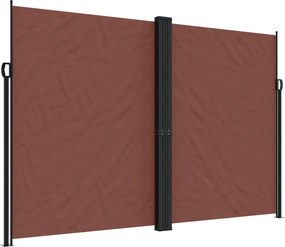 vidaXL barna behúzható oldalsó napellenző 220 x 1000 cm