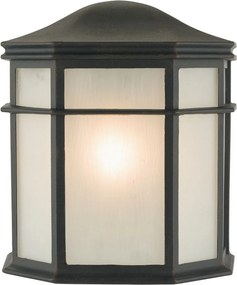 DAR LIGHTING DUL2122 DULBECCO Klasszikus Kültéri Fali Lámpa Fekete, Opál E27 IP44