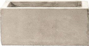 Betonból készült téglalap alakú virágtartó H: 6,5 cm