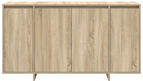 tölgy oldalszekrény Sonoma tölgy Mérnöki fa 135 x 41 x 75 cm