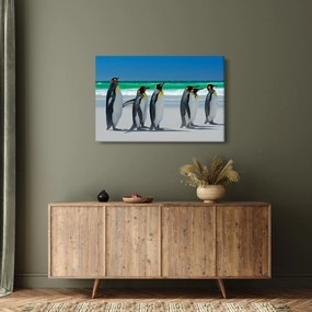 Kép - A Királyi pingvinek csoportja (90x60 cm)