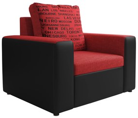 Fotel Lavelle (piros + fekete). Akció -16%. 616009