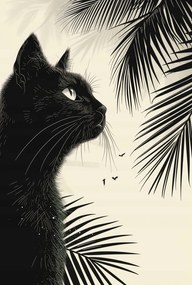 Poszter 61x90,5cm Elmélkedés a pálmafák árnyékában