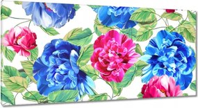 Vászonképek 115x55 Színes virágok Virágok