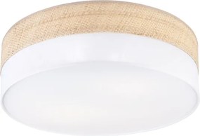 Mennyezeti lámpa SIRJA BOHO 2xE27/15W/230V átmérő 45 cm bézs/fehér