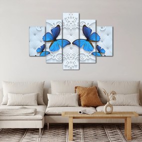 Kép - kék pillangók (150x105 cm)