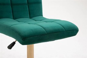 HR7009CROSS Sötétzöld modern velúr szék arany lábbal