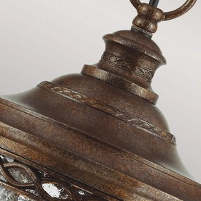 Feiss klasszikus kültéri függeszték english bridle antik bronz átlátszó elsfe-eb8-m-brb