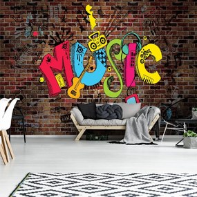 Fotótapéta - Graffiti - zene (152,5x104 cm)
