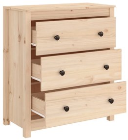 tömör fenyőfa tálalószekrény 70 x 35 x 80 cm