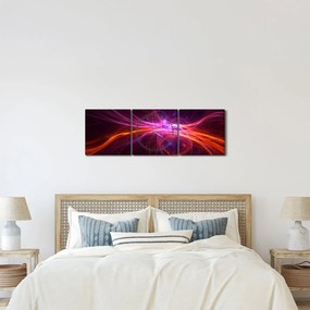 Modern absztrakció képe (órával) (90x30 cm)