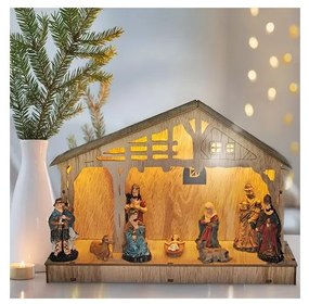 Solight 1V259 - LED karácsonyi dekoráció LED/2xAA betlém