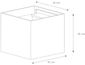 Lucide 69200/06/30 - LED Kültéri fali lámpa AXI 2xLED/7W/230V IP54 fekete