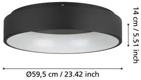 Eglo 390051 - LED Dimmelhető mennyezeti lámpa MARGHERA LED/35,2W/230V 3000K
