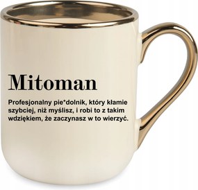 vicces Bögre Elegáns Bézs Mitoman definíció Születésnapi Ajándék Karácsony