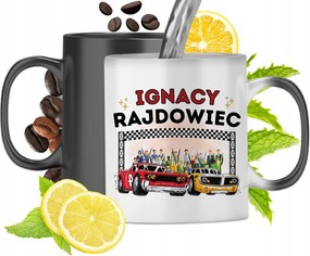 Mágikus bögre Ignácnak Fekete matt nyomott mintával 330ml