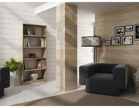 Odell R80 polcos szekrény, 80x182x30 cm, sonoma