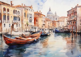 Poszter 100x70cm Velencei impresszió