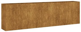 corten acél kerti magaságyás 280x40x80 cm