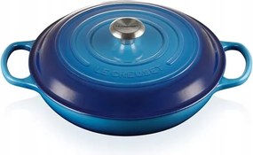 Le Creuset öntöttvas edény gourmet fedő 30 cm 3,5 L kék