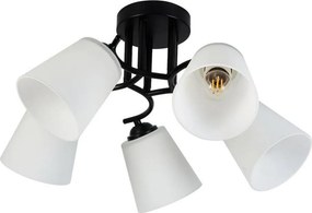 PAFOS felületre szerelhető csillár 5xE27/15W/230V fekete