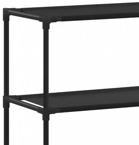 3 szintes fekete WC feletti tárolóállvány 53 x 28 x 169 cm