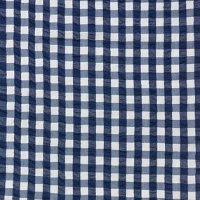 Fehér-sötétkék egyszemélyes krepp ágyneműhuzat 140x200 cm Bæk&amp;Bølge – JUNA