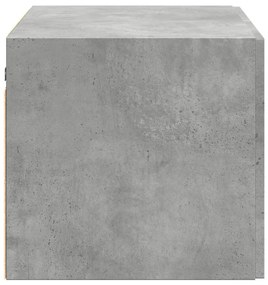 betonszürke szerelt fa faliszekrény 70 x 42,5 x 40 cm