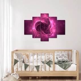 Modern rózsaszín absztrakció képe (150x105 cm)