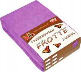 Gumis frottír lepedő 180x200 fukszia 062 Karo