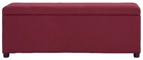 bordó poliészter pad tárolórekesszel 116 cm