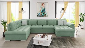 Sarokkanapé Talina alvási funkcióval (Jobb U) (Uttario Velvet 2954 + Uttario Velvet 2954 + Evo 29). 1059436