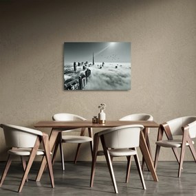 Kép - Felhőkarcolók Dubaiban (üvegen) (70x50 cm)