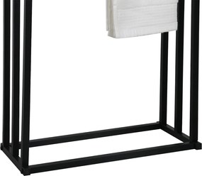 Törölközőtartó állvány, fekete, POLDO