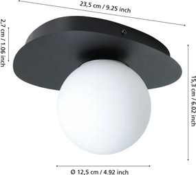 Eglo 902091 - LED fürdőszobai falilámpa CASTROVIDO 1xG9/4,2W/230V IP44 fekete