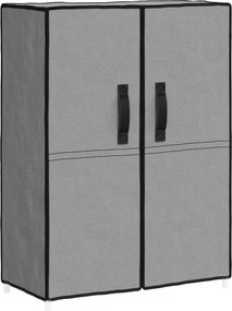 vidaXL szürke szövet cipősszekrény 60 x 28 x 90 cm