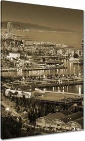 Vászonkép 70x100 Barcelona Éjszakai tájkép