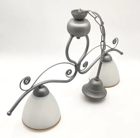 Csillár láncon RETRO 2xE27/60W/230V ezüst