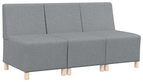 Karfa Nélküli Modularis Kanapé Egység 3 pcs Világosszürke