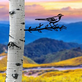Bird fém kerti dísztárgy, fekete, 50×20 cm – TR565TNL1303