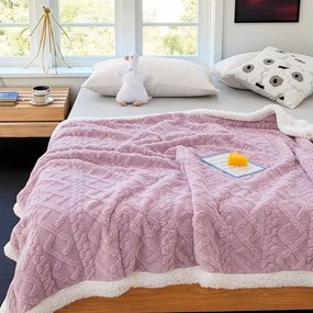 Meleg bárány takaró Homa KOBELA OLD PINK