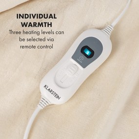 Klarstein Slanket, thermo takaró ujjakkal, 120 W, 155 x 180 cm, coral fleece