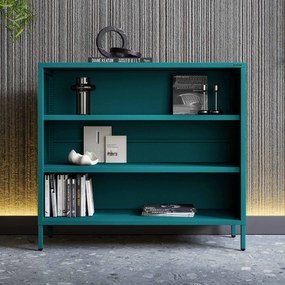 Alacsony polcos szekrény LUCA , 1000 x 900 x 350 mm, Modern: tengerszínű