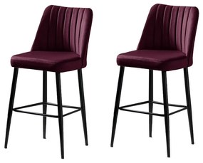 Vento Claret Red bárszék szett, 2 db, 2 db