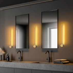 Aranyszínű LED fali lámpa ø 7 cm Sword – Opviq lights
