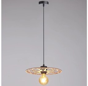 Csillár zsinóron FALCO 1xE27/60W/230V átm. 30 cm bézs