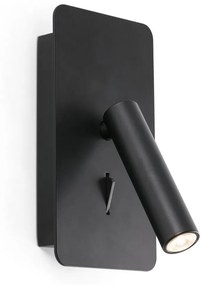 FARO 62116 - LED Fali spotlámpa SUAU LED/3W/230V USB fekete