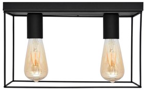 Mennyezeti lámpa FINN 2xE27/15W/230V fekete