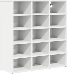 vidaXL Cipőszekrény polcokkal Fehér 77,5 x 30 x 83,5 cm Faanyag