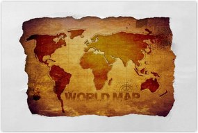 Poszterek 120x80 Barna világtérkép